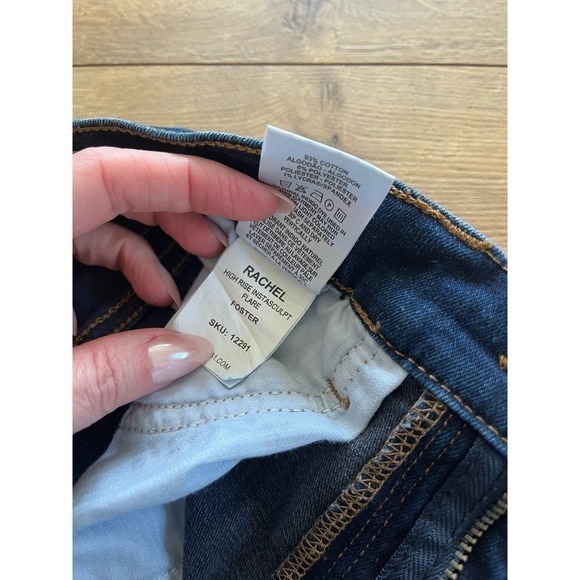 DL1961 Premium Denim Rachel Flare High Rise Instasculpt Jeans in Foster Size 26  - Picture 8 of 9